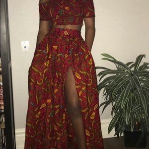 Skirt and top African dress